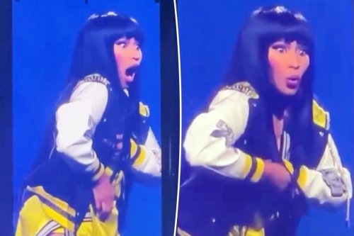 Nicki Minaj’s ‘whole boob’ falls out mid-show: ‘No one f–king told me!’