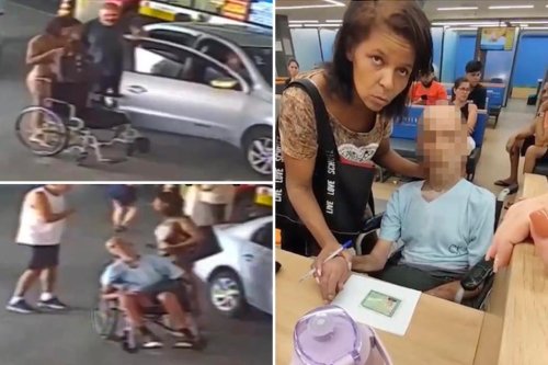 New footage shows woman who used dead uncle to ‘sign’ bank loan arriving by taxi — with driver helping move the body