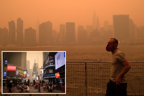 Smoke from Canadian wildfires could once again reach NYC Monday