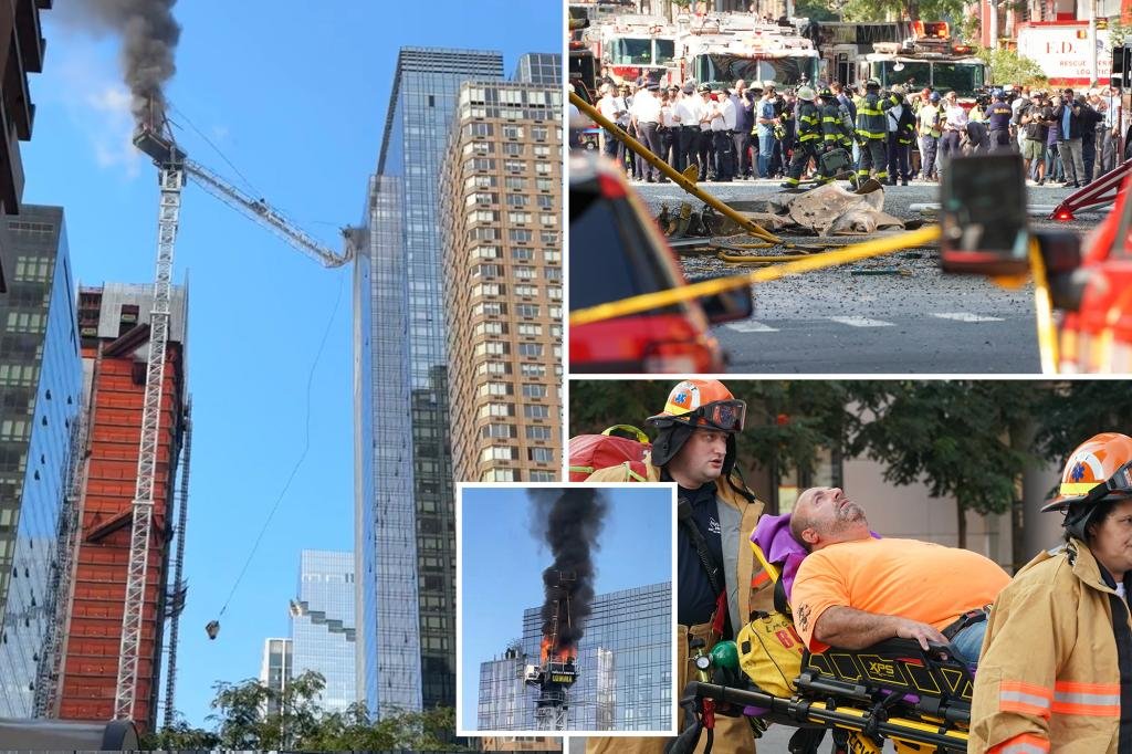 NYC crane collapse live updates: At least 12 injured following catastrophic crane collapse, including 3 FDNY firefighters