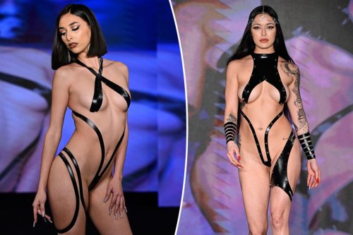 Busty models rock NYFW in nothing but tape — video reveals the barely-there trend