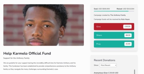 ‘Death Threats’ Against Karmelo Anthony’s Family Turn Out To Be ‘Teenagers With Waterguns’ as Fundraiser for Teen Stabbing Defendant Passes $500,000: Report
