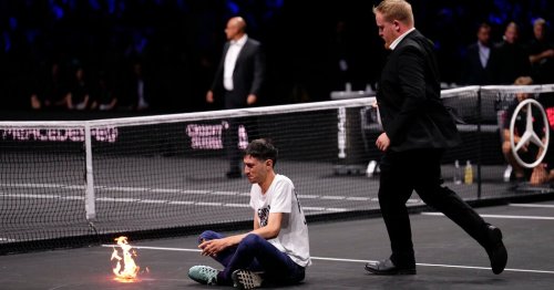 Climate Activist Sets Himself on Fire at the Laver Cup