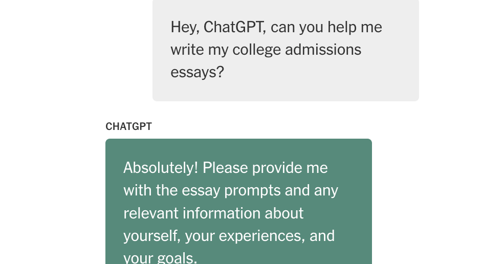 We Used A.I. to Write Essays for Harvard, Yale and Princeton. Here’s How It Went.