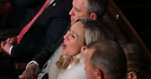 Marjorie Taylor Greene and Others Heckle Biden at State of the Union Address