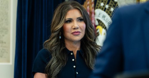Kristi Noem’s Handbag Was Snatched From Beneath Her Chair, D.H.S. Says