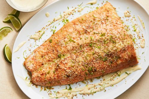 Roasted Salmon With Miso Cream Recipe