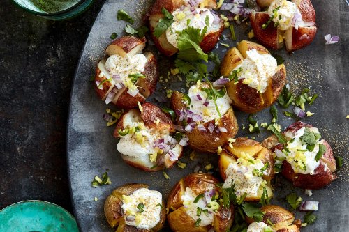 Indian-ish Baked Potatoes Recipe
