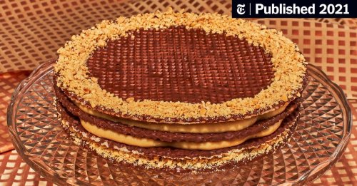 A Luscious Peanut-Butter Wafer Cake That Won’t Give You a Toothache (Published 2021)