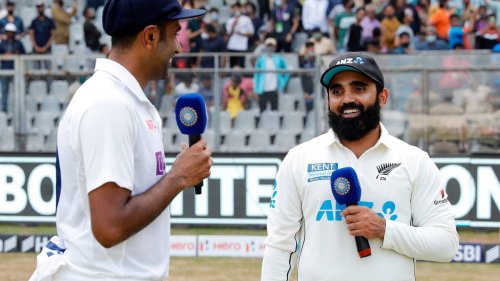 Cricket: India's heartwarming gift to Black Caps record-breaker Ajaz Patel
