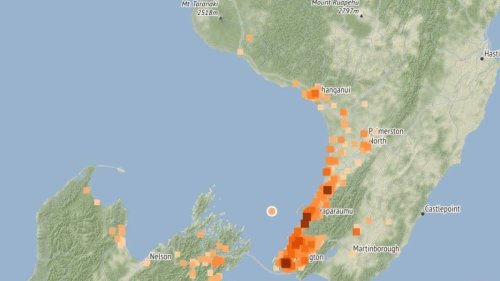 Earthquake hits lower North Island overnight