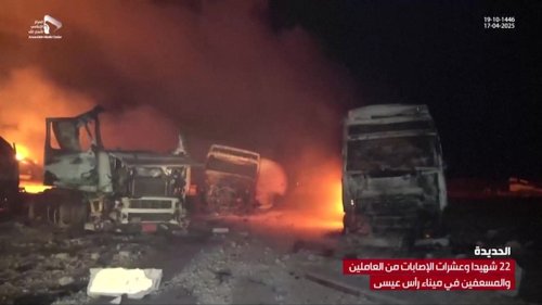 Yemen fuel port attack: US strikes kill at least 80, say Houthis