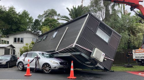 Heartbreak as West Auckland man’s tiny home destroyed after flood damaged real home in 2021
