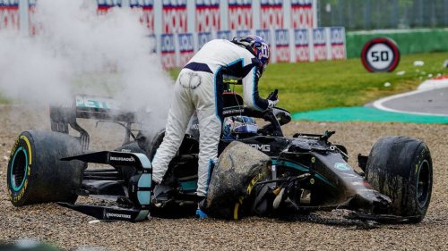 Motorsport: Mercedes pair rage after ugly crash as Max Verstappen claims crazy Imola Grand Prix - NZ Herald