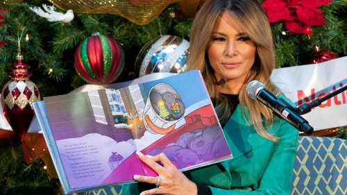 Melania Trump blasted for removing mask to read to sick kids in hospital - NZ Herald