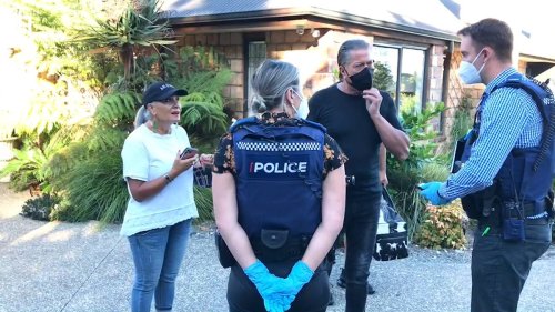Watch: The moment Brian Tamaki was arrested - farewell kiss before taken away
