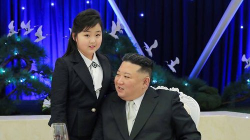 North Korea leader Kim Jong Un brings daughter to visit troops on army 75th anniversary