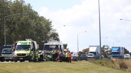Pedestrian struck by car on southern motorway in Christchurch