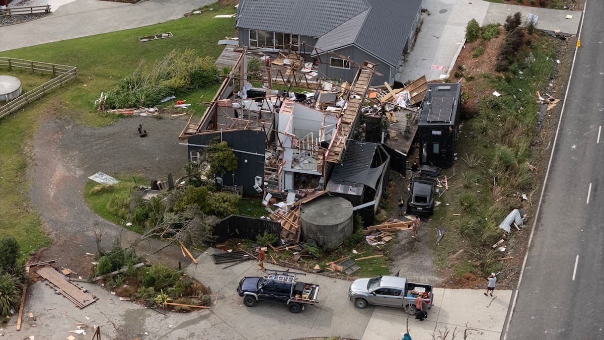 50 properties damaged, two people hospitalised after Mangawhai tornado tears through town