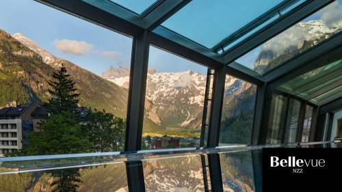 Schöne Spas in der Schweiz mit Bergblick