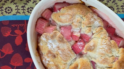 Recipe: Rhubarb Cobbler offers a great balance of tart and sweet flavors