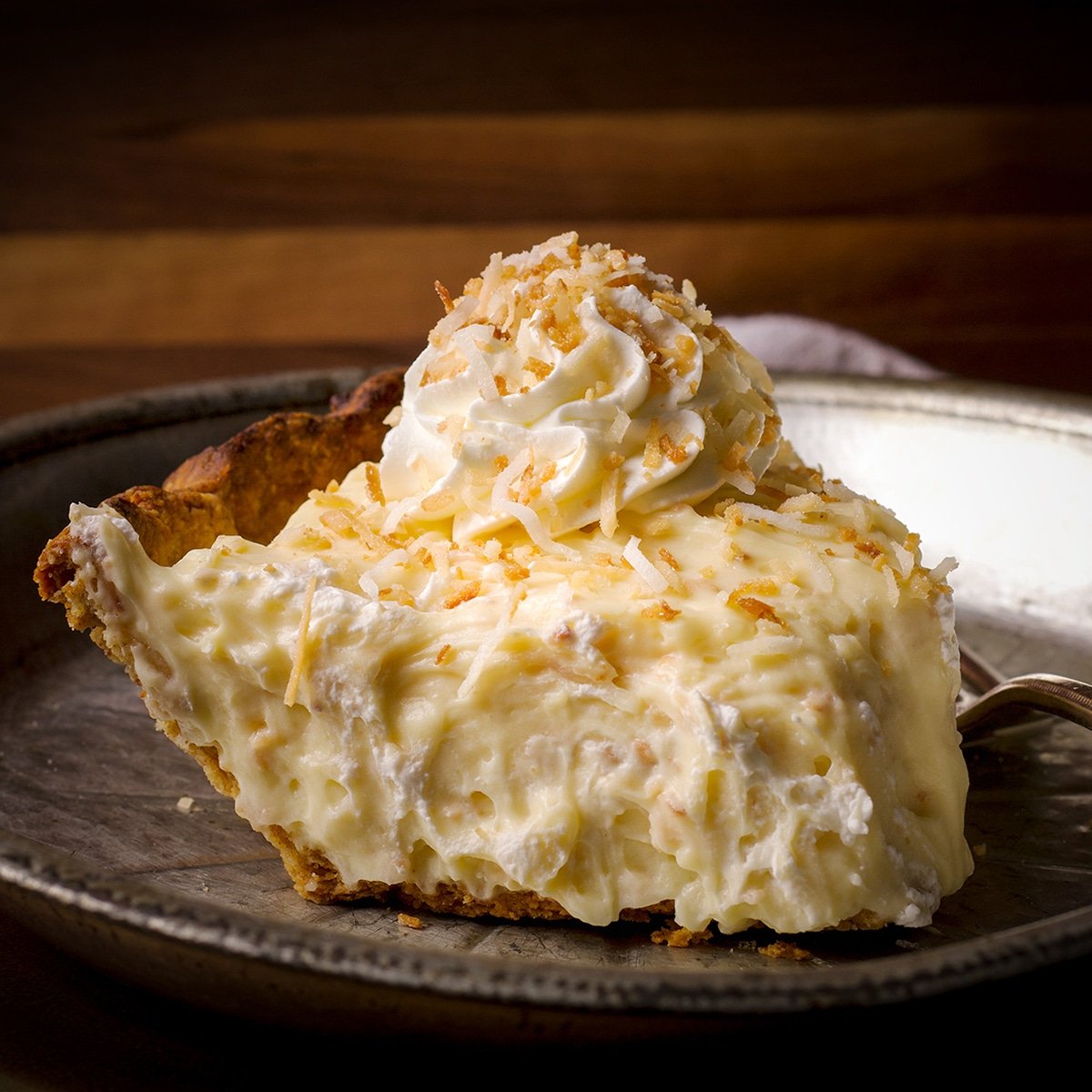 Coconut Cream Pie with Toasted Almond Crust