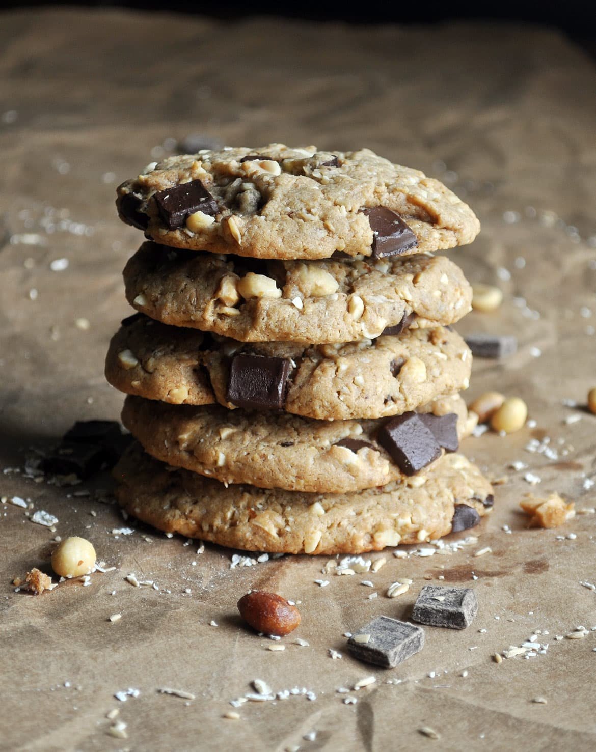 Peanut Butter Oatmeal Chocolate Chip Cookies