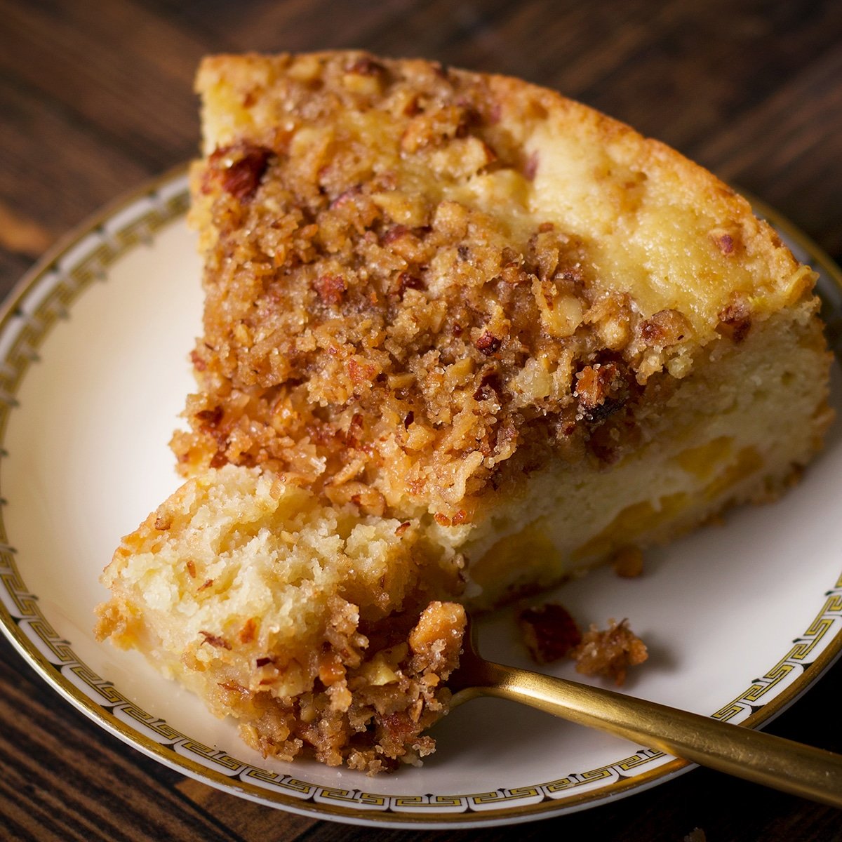 Peach Coffee Cake With Crumb Topping