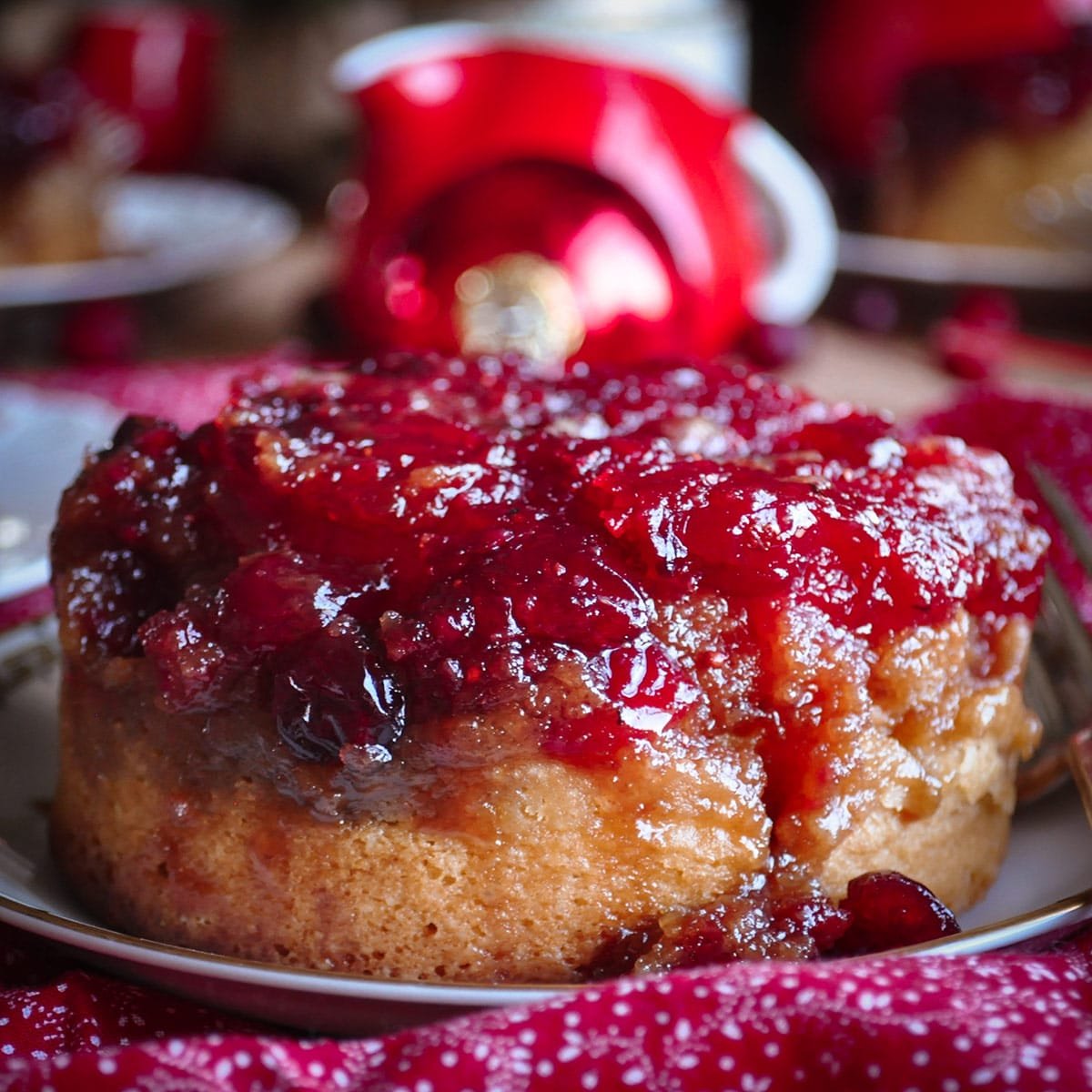 Cranberry Pineapple Upside Down Cake