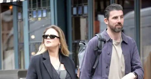 Pregnant Emily Atack shows off baby bump on loved-up stroll with boyfriend Dr Alistair Garner