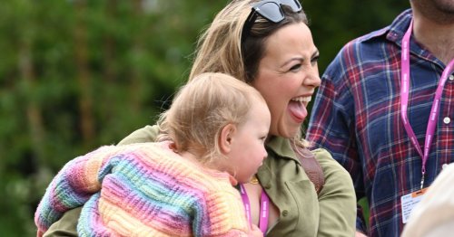 Charlotte Church beams as she carries adorable daughter Freda at Chelsea Flower show