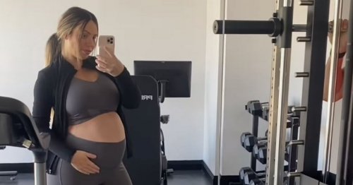 Holly Hagan unveils home gym transformation as she displays bare bump