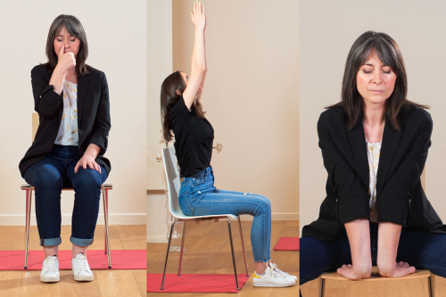 Yoga sur chaise : 3 positions pour déstresser au bureau