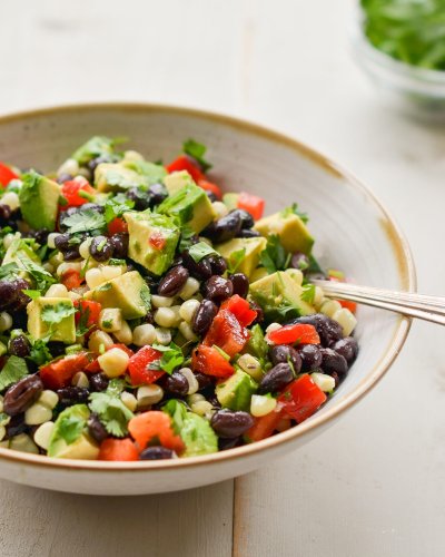 Black Bean Salad with Corn, Avocado & Lime Vinaigrette