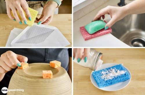 15 Smart New Ways To Use A Standard Kitchen Sponge