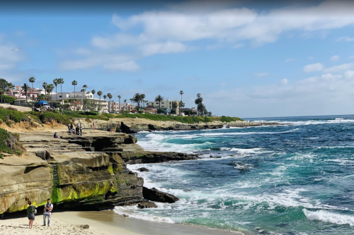 The Sparkling Blue Water At La Jolla Cove In Southern California Is So Clear You Can See Straight To The Bottom Of The Ocean Floor