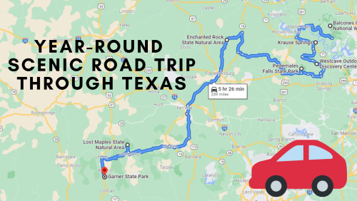 This 259-Mile Road Trip Leads To Some Of The Most Scenic Parts Of Texas, No Matter What Time Of Year It Is