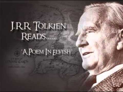 J. R. R. Tolkien Writes & Speaks in Elvish, a Language He Invented for The Lord of the Rings