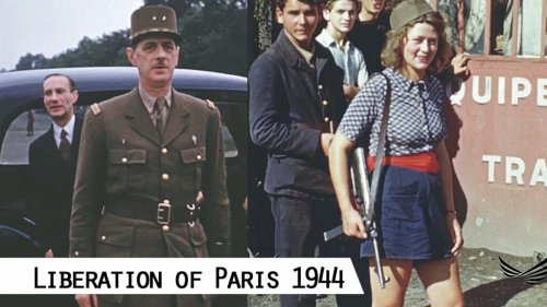 Color Footage of the Liberation of Paris, Shot by Hollywood Director George Stevens (1944)