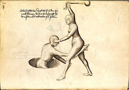 Medieval Mixed-Gender Fight Club: Behold Images from a 15th-Century Fighting Manual