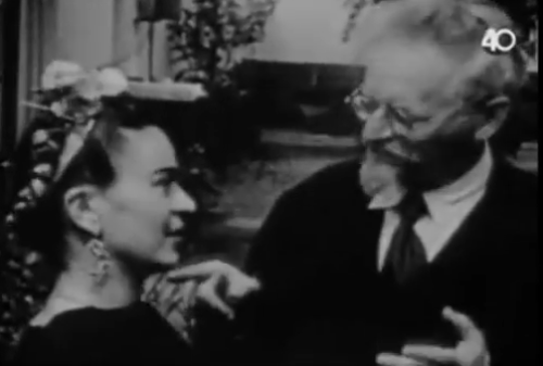 Frida Kahlo and Diego Rivera Visit Leon Trotsky in Mexico, 1938