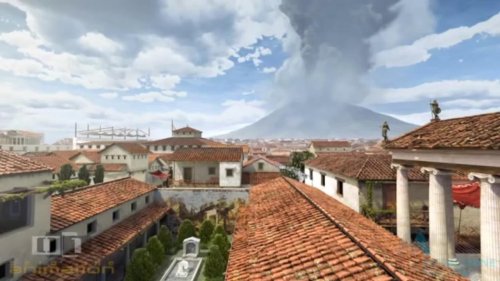 Watch the Destruction of Pompeii by Mount Vesuvius, Re-Created with Computer Animation (79 AD)