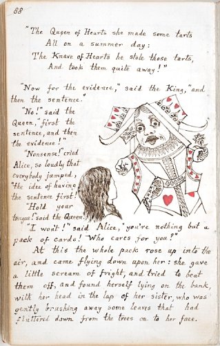 The Original Alice’s Adventures In Wonderland Manuscript, Handwritten & Illustrated By Lewis Carroll (1864)