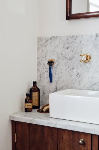 The Brass Tacks: A Handy Razor Holder from Mark Lewis - The Organized Home