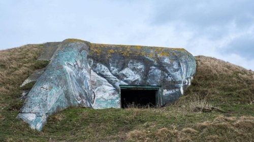 Il arrache des végétaux, soudain la terre s’effondre et un blockhaus apparaît : « Mon 1er bunker »