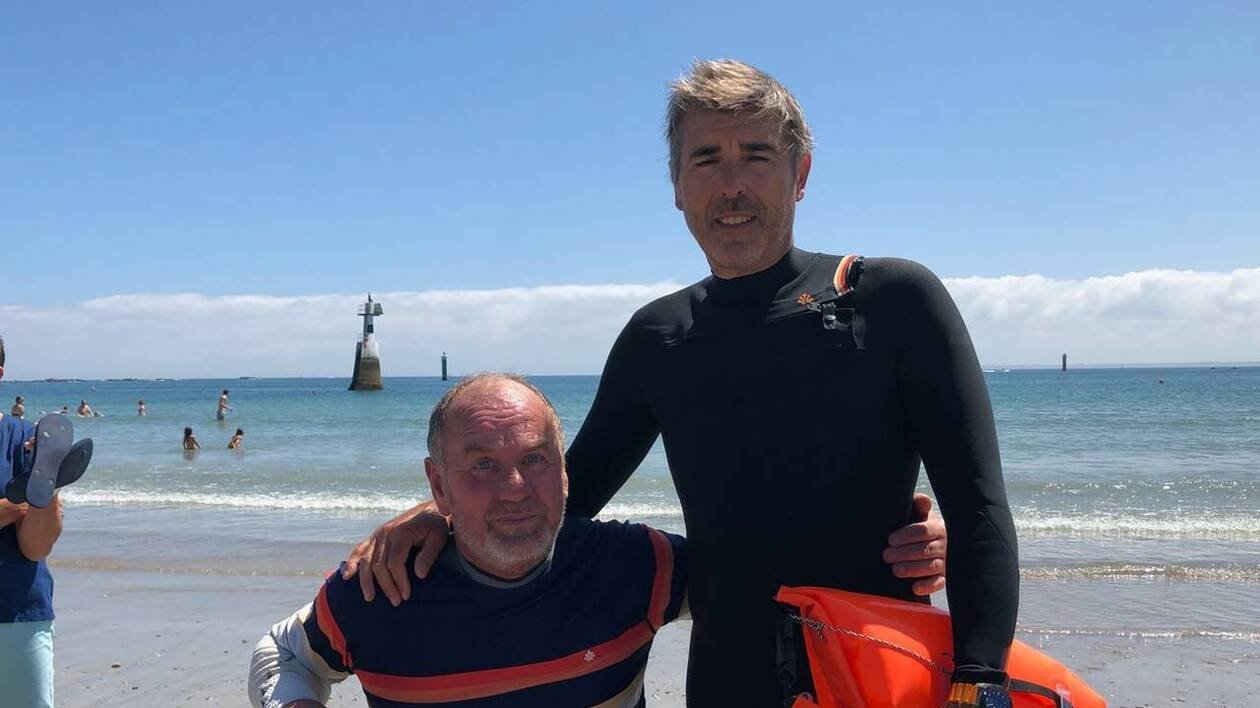 « Il veut vivre » : gravement malade, Ludovic Maugé, de Quiberon, nage pour alerter
