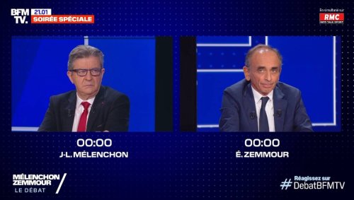 On a regardé le débat entre Jean-Luc Mélenchon et Eric Zemmour, voici les moments clés