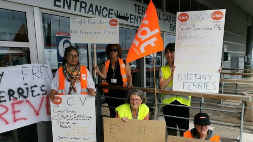 Cherbourg. Le personnel fret et réservation de Brittany Ferries en grève