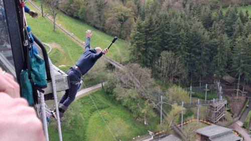 EN IMAGES. Au viaduc de la Souleuvre, le Skypark se développe autour du saut à l’élastique