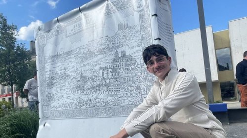 L’artiste Pablo Raison dévoile une carte dessinée d’Argentan et de ses villes jumelées